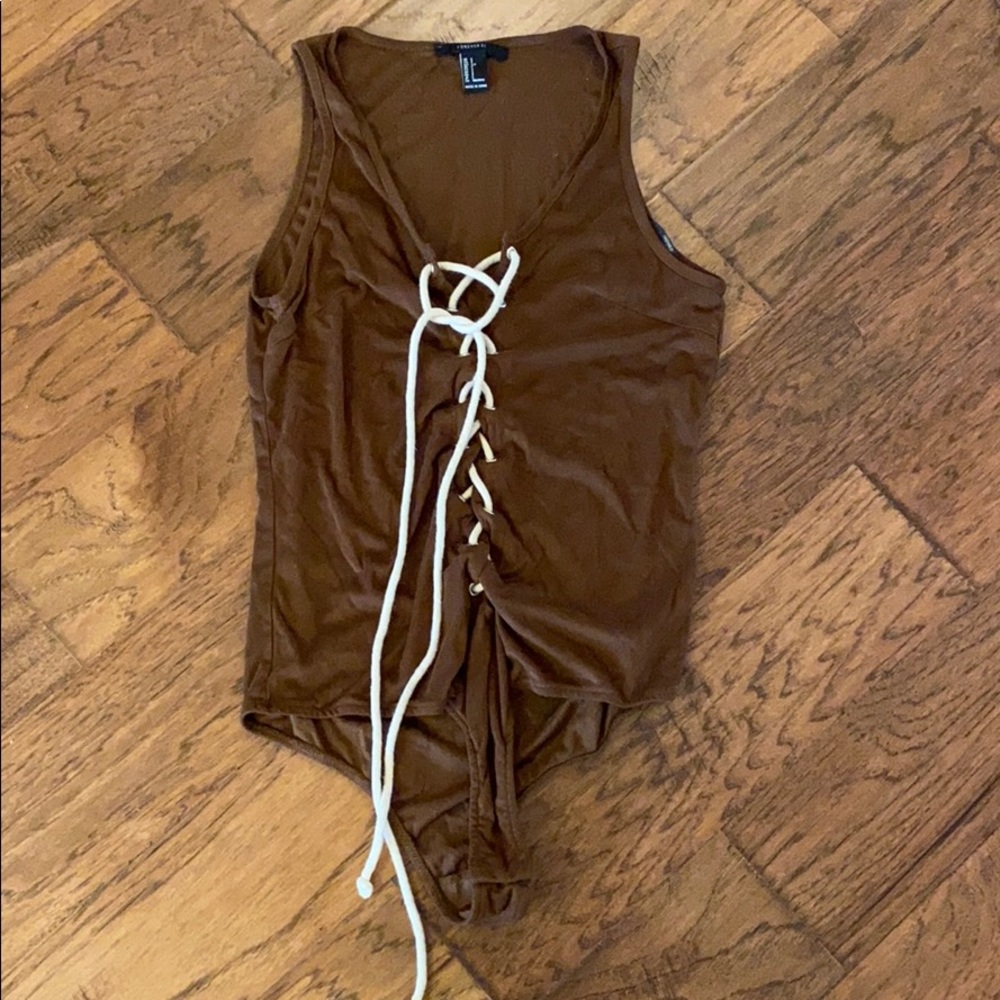Brown bodysuit